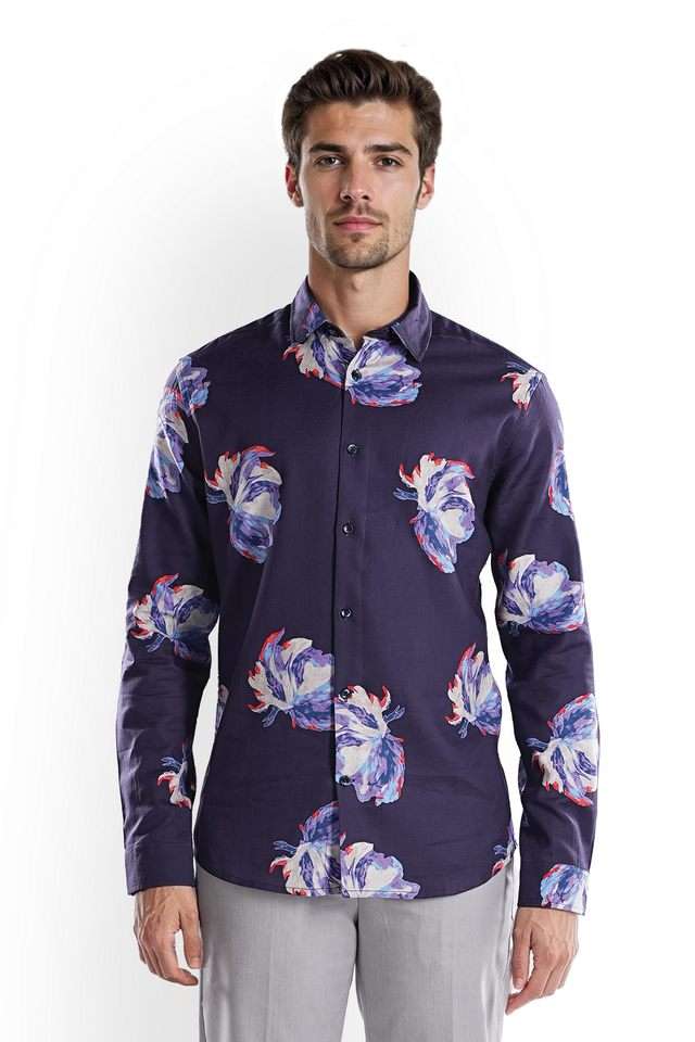 Printed-Cotton-Blend-Regular-Fit-Men-s-Casual-Shirt