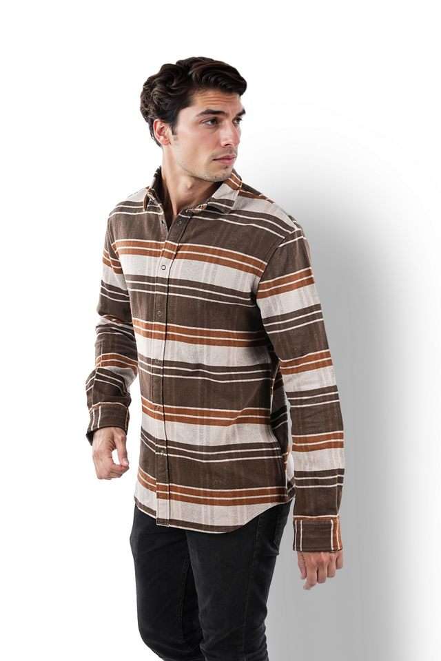 Yarn-Dyed-Cotton-Regular-Fit-Men-s-Casual-Shirt