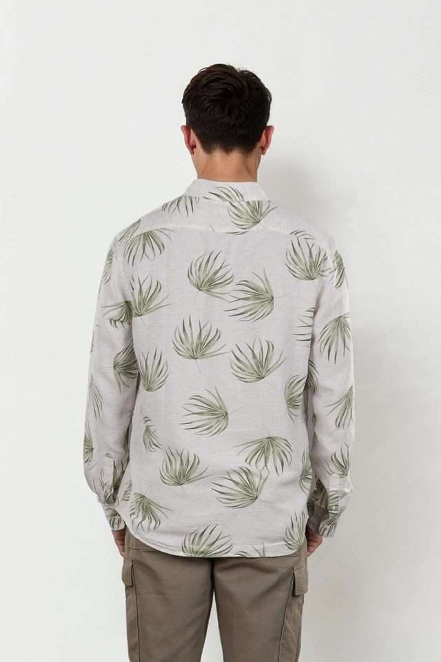 Printed-Blended-Fabric-Regular-Fit-Men-s-Casual-Shirt