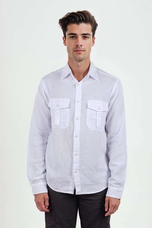 Solid-Cotton-Regular-Fit-Men-s-Casual-Shirt