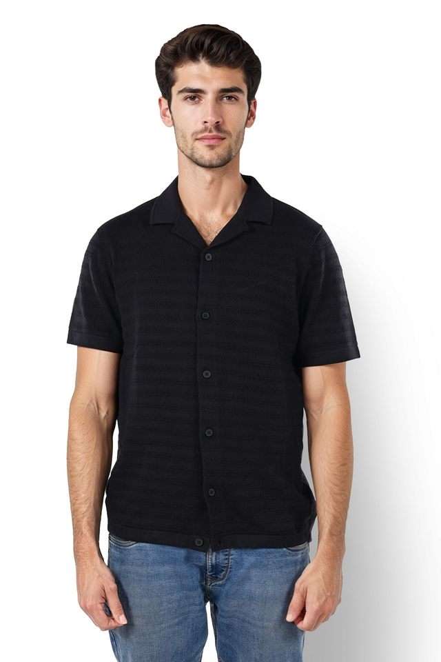 Solid-Cotton-Regular-Fit-Men-s-Casual-Shirt