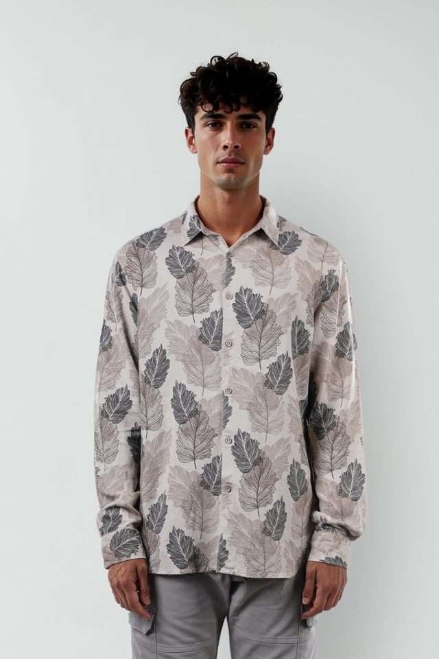 Printed-Blended-Fabric-Regular-Fit-Men-s-Casual-Wear-Shirt