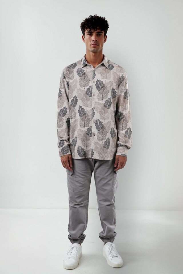 Printed-Blended-Fabric-Regular-Fit-Men-s-Casual-Wear-Shirt