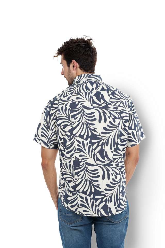 Printed-Blended-Fabric-Regular-Fit-Men-s-Casual-Shirt