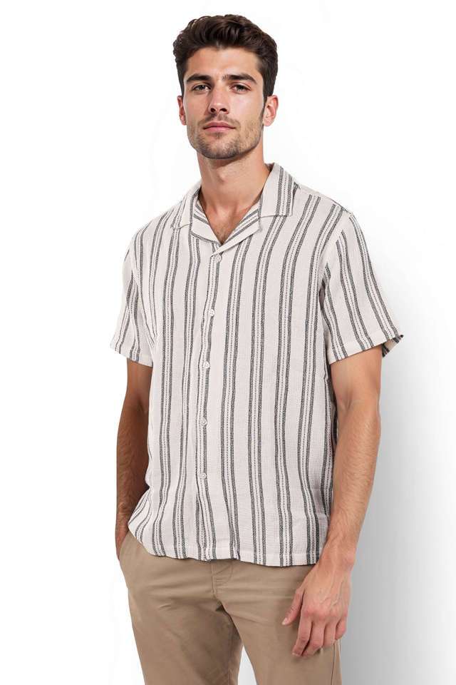 Solid-Cotton-Regular-Fit-Men-s-Casual-Shirt