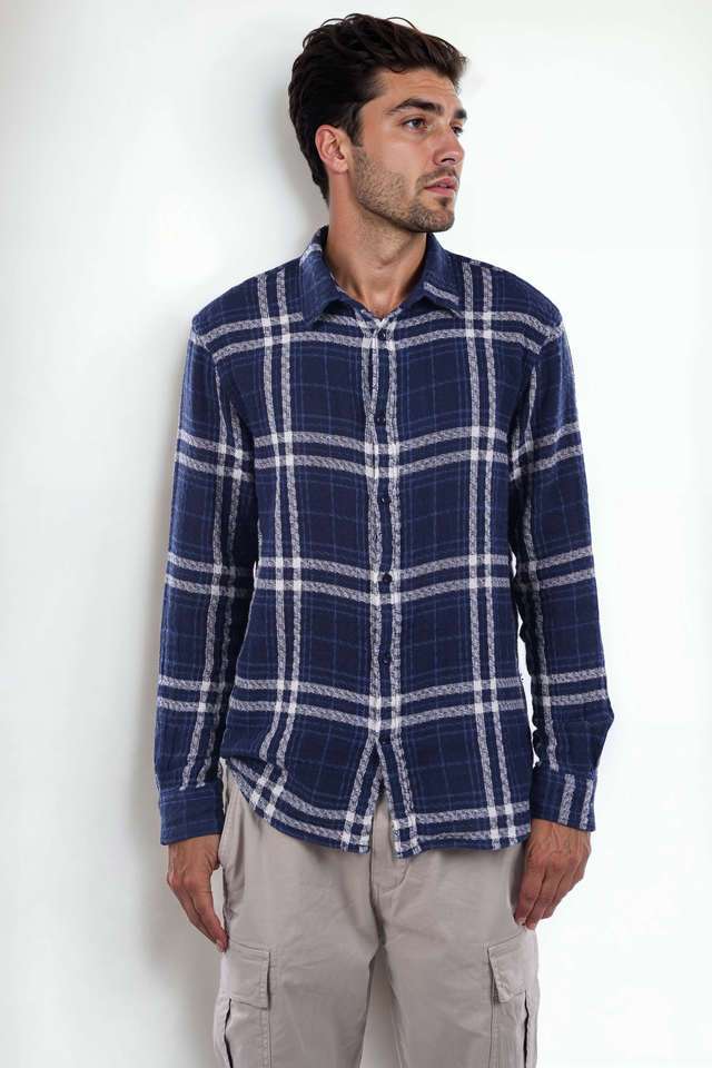 Checks-Cotton-Regular-Fit-Men-s-Casual-Wear-Shirt
