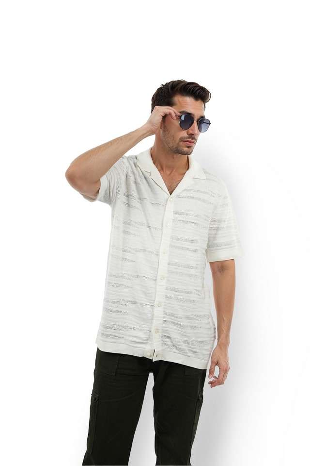 Solid-Cotton-Regular-Fit-Men-s-Casual-Shirt