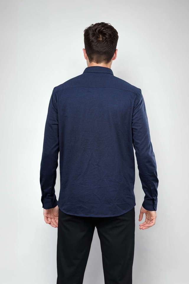 Solid-Cotton-Regular-Fit-Men-s-Casual-Wear-Shirt