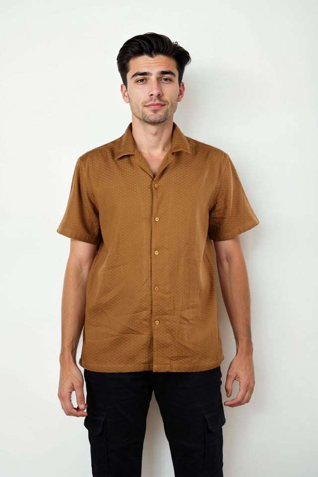 Solid-Cotton-Regular-Fit-Men-s-Casual-Shirt