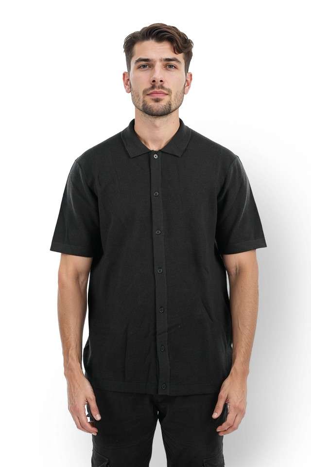 Solid-Cotton-Regular-Fit-Men-s-Casual-Shirt