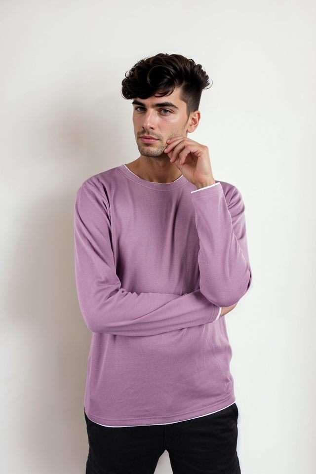 Structured-Cotton-Round-Neck-Men-s-T-Shirt