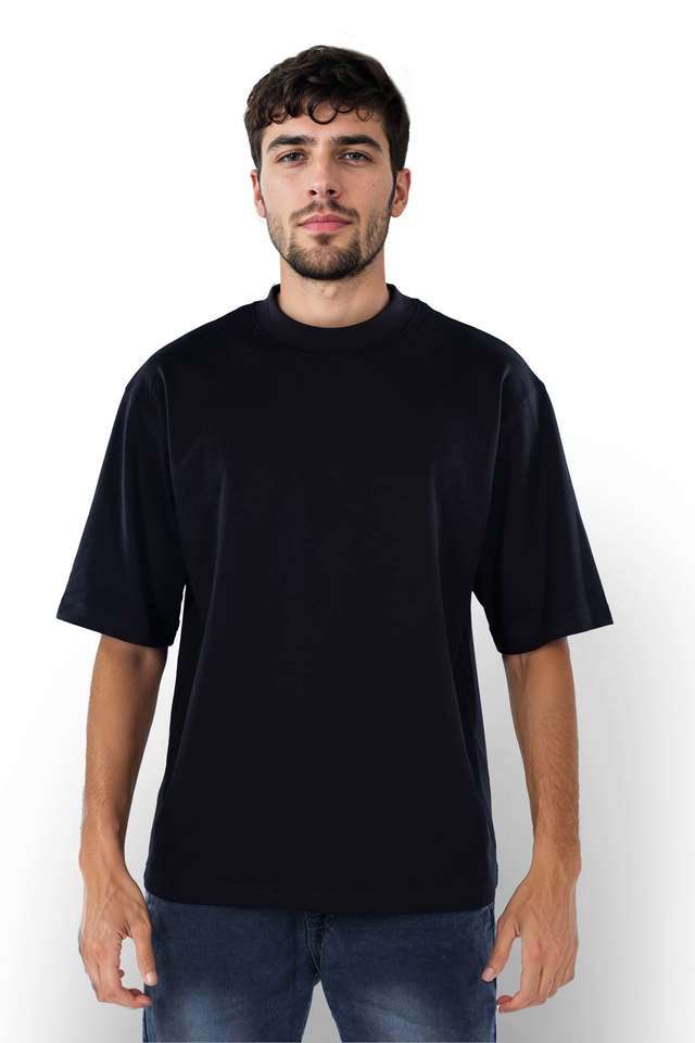 Solid-Cotton-Round-Neck-Men-s-T-Shirt