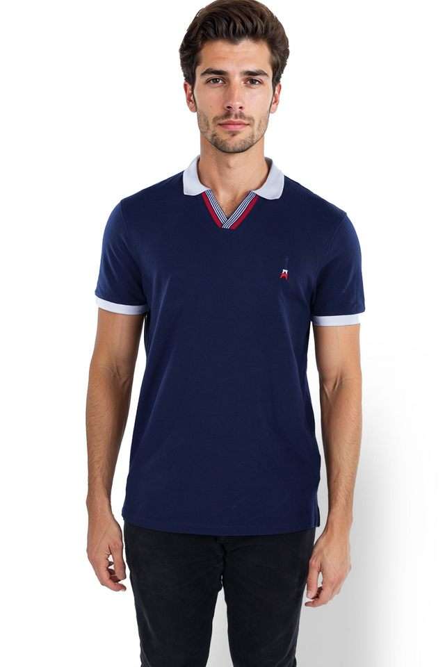 Solid-Cotton-Polo-Men-s-T-Shirt