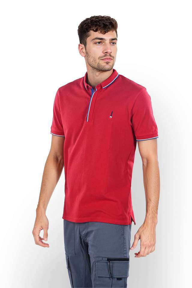 Solid-Cotton-Polo-Men-s-T-Shirt