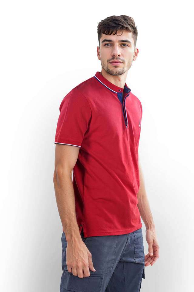 Solid-Cotton-Polo-Men-s-T-Shirt