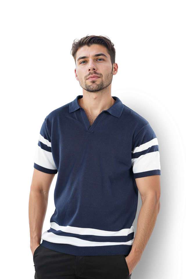 Stripes-Cotton-Polo-Men-s-T-Shirt