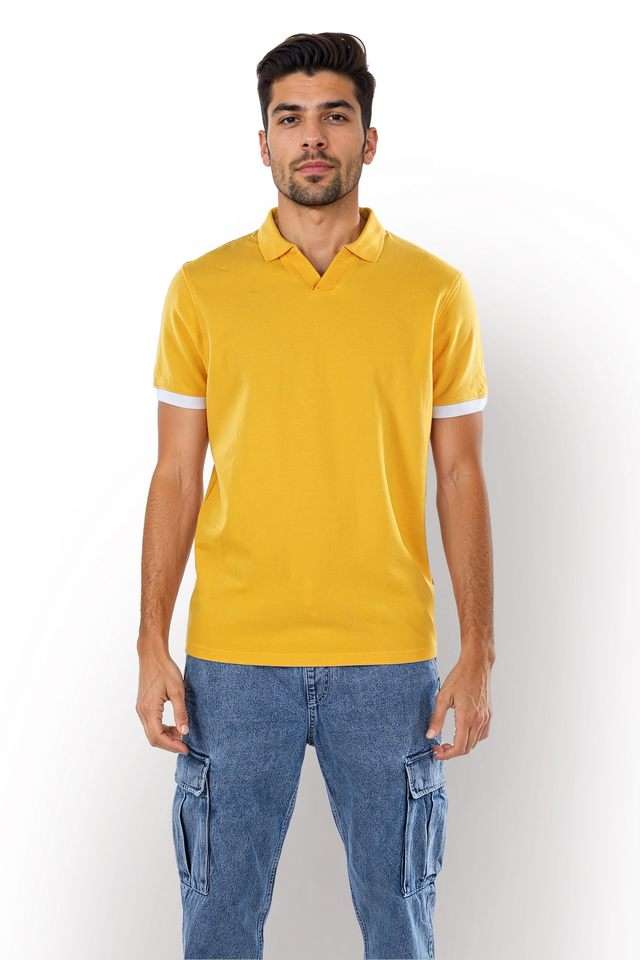 Solid-Cotton-Polo-Men-s-T-Shirt
