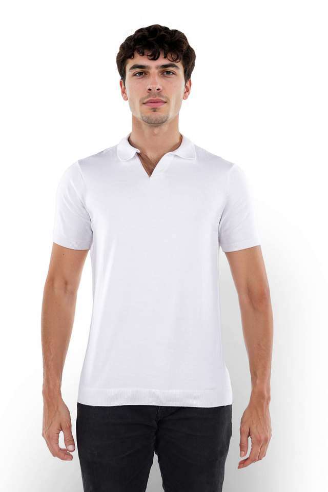 Solid-Cotton-Polo-Men-s-T-Shirt