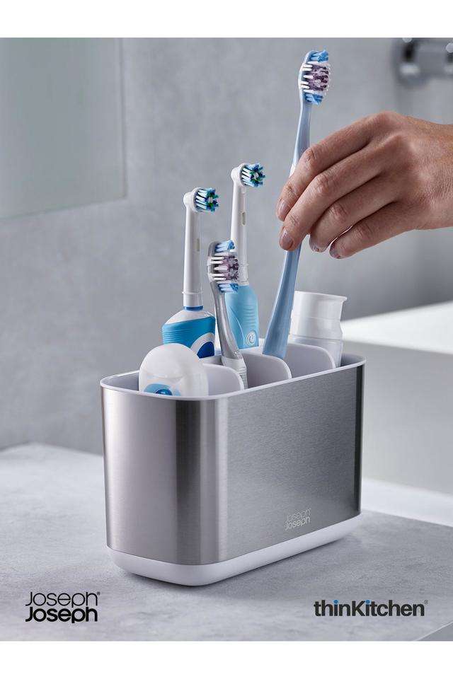 EasyStore-Steel-Large-Toothbrush-Caddy