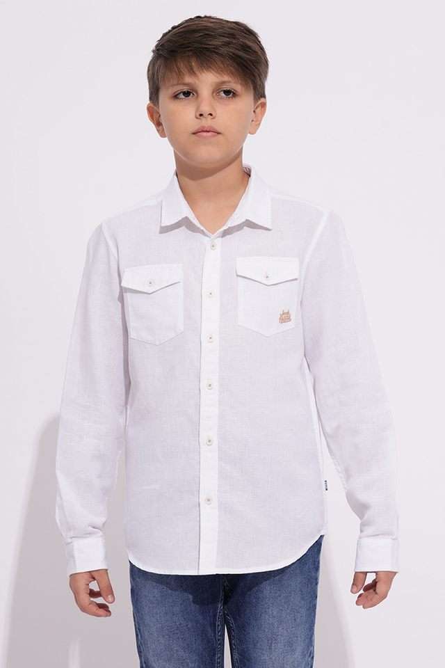 Solid-Cotton-Collared-Boys-Shirt