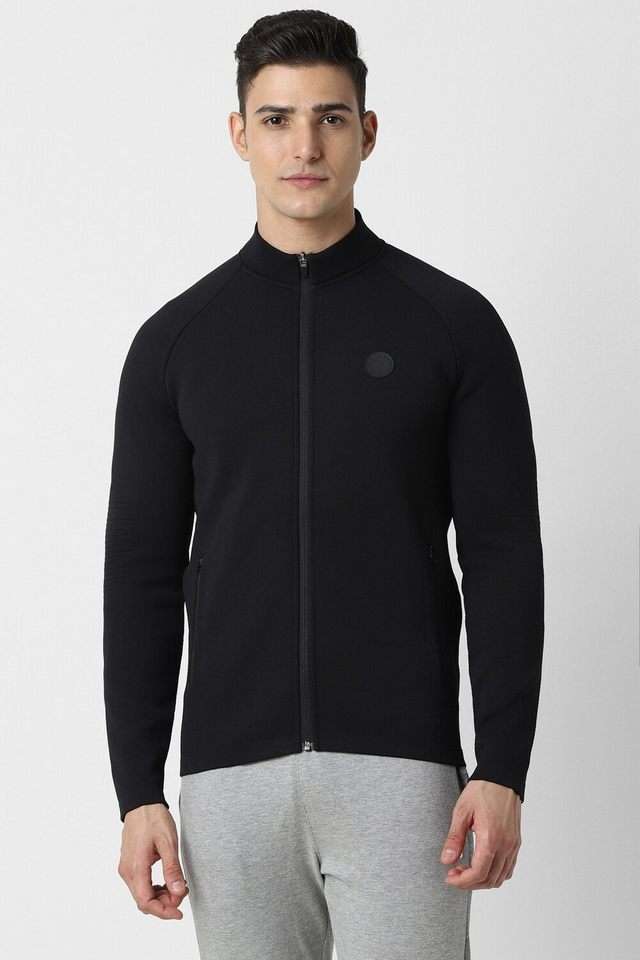 Solid-Polyester-Regular-Fit-Men-Jacket