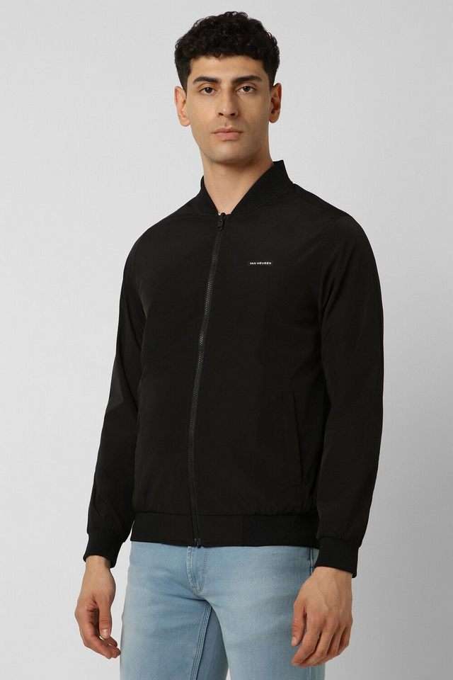 Solid-Polyester-Regular-Fit-Men-Jacket