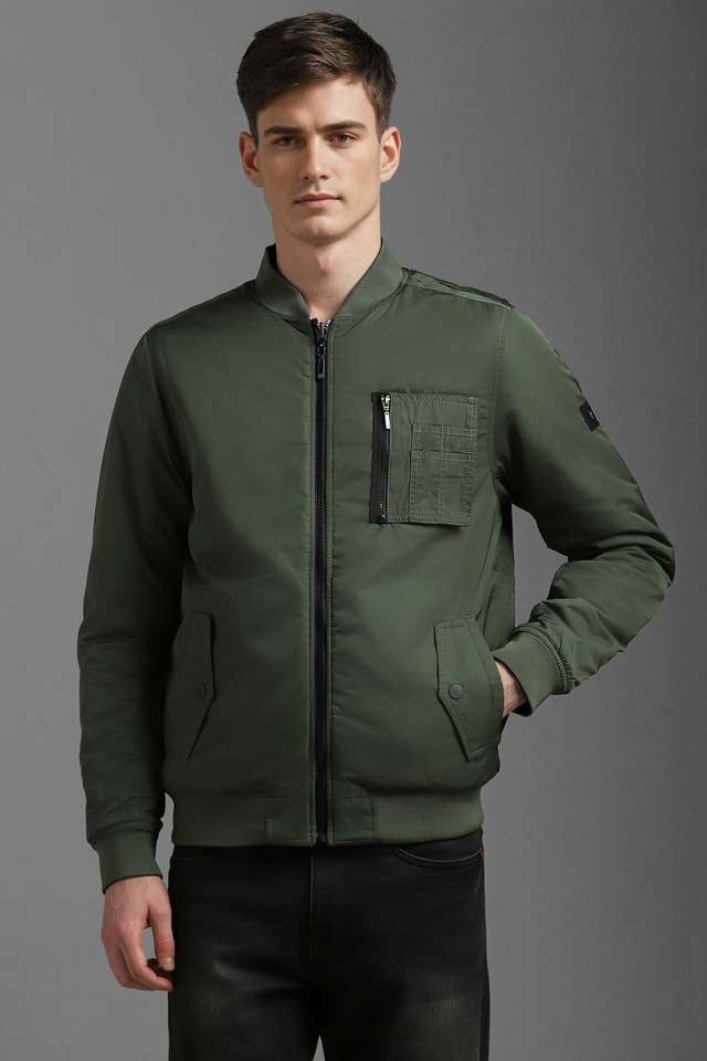 Solid-Polyester-Regular-Fit-Men-s-Casual-Wear-Jacket