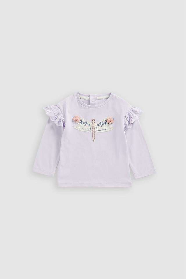 Solid-Blended-Fabric-Regular-Fit-Infant-Girls-Top
