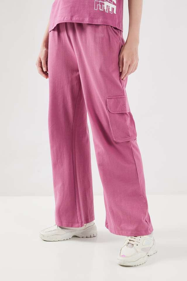 Solid-Full-Length-Cotton-Women-s-Joggers