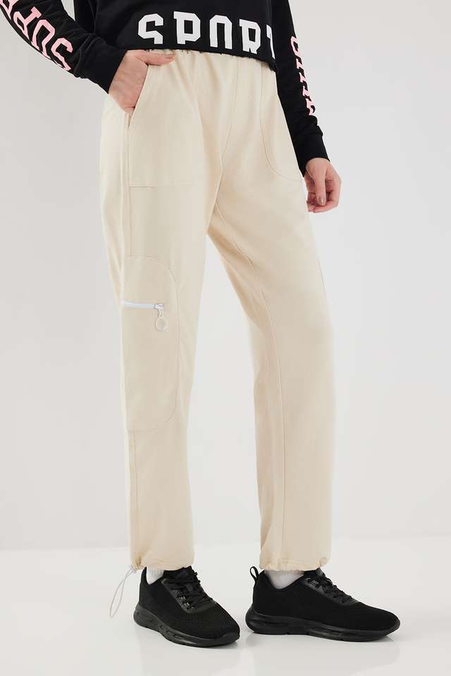 Solid-Full-Length-Cotton-Women-s-Joggers