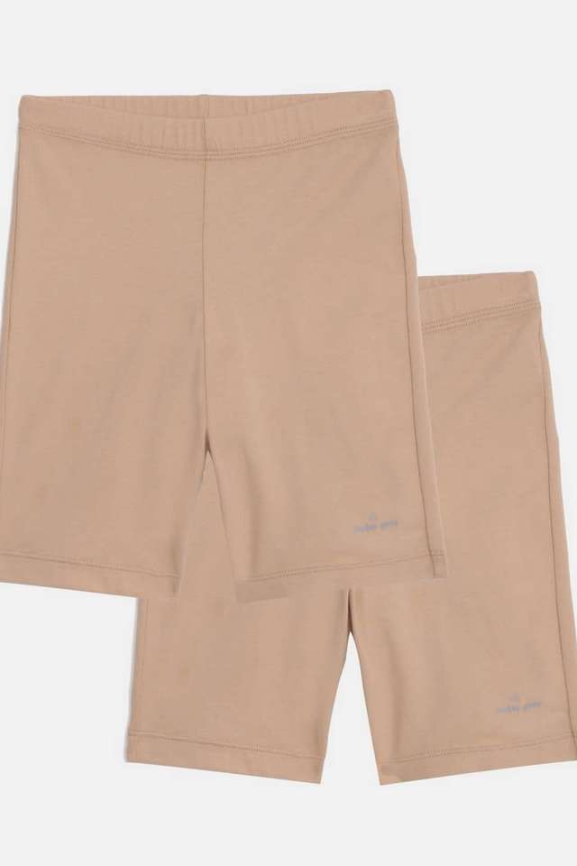 Solid-Cotton-Regular-Fit-Girls-Shorts