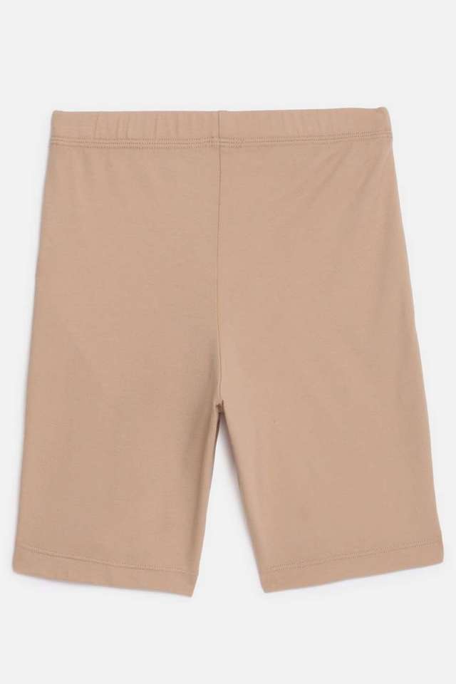 Solid-Cotton-Regular-Fit-Girls-Shorts