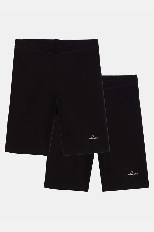 Solid-Cotton-Regular-Fit-Girls-Shorts