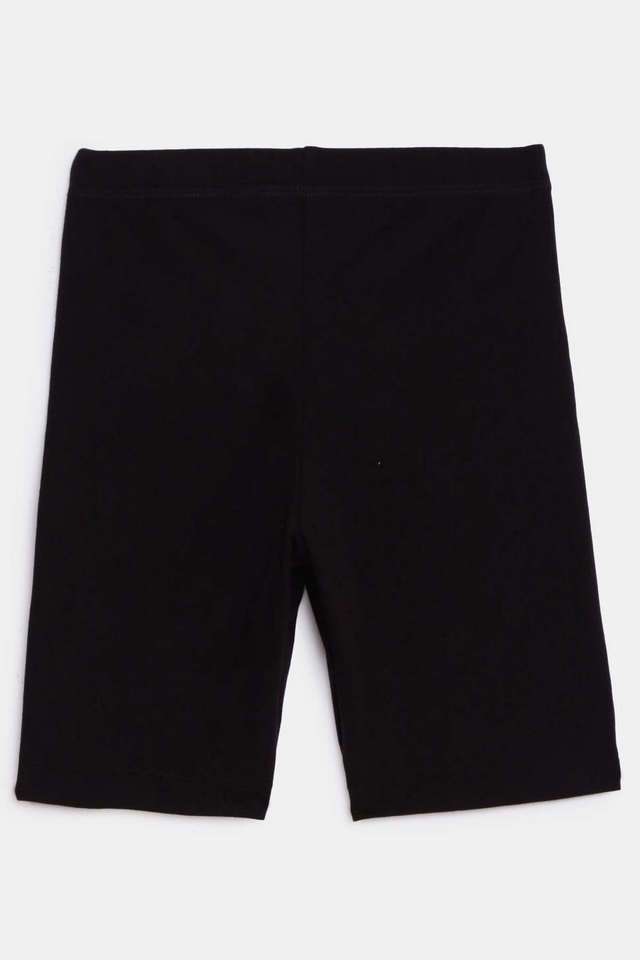 Solid-Cotton-Regular-Fit-Girls-Shorts