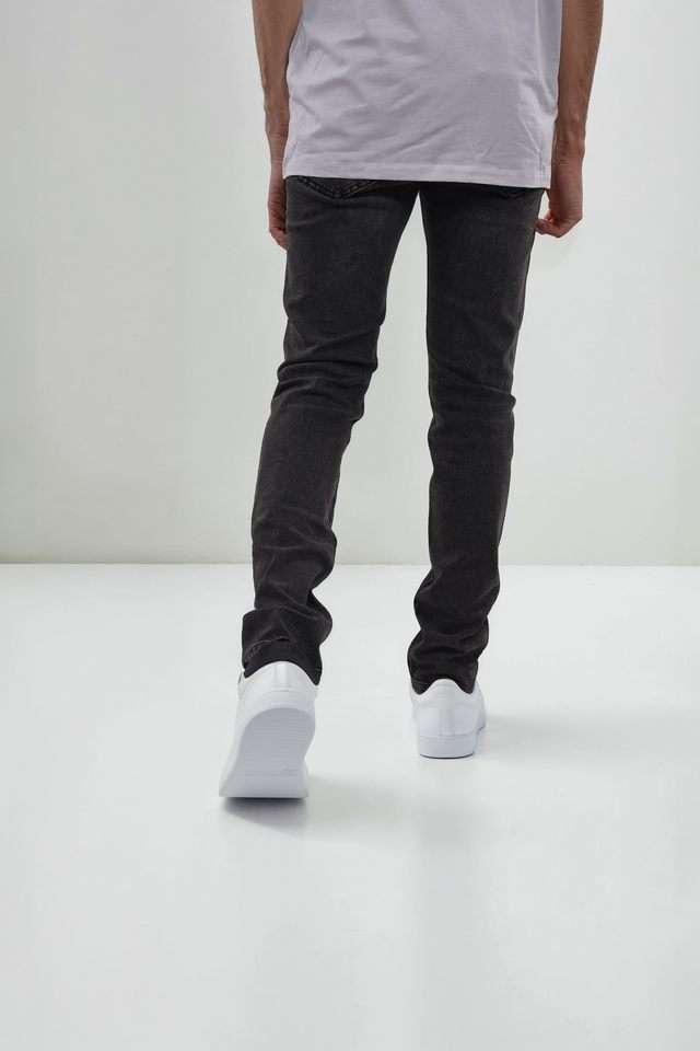 Light-Wash-Cotton-Blend-Skinny-Fit-Men-s-Jeans