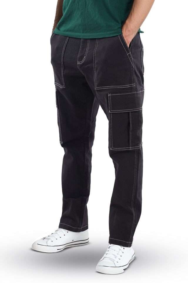 Solid-Cotton-Straight-Fit-Men-s-Casual-Trousers