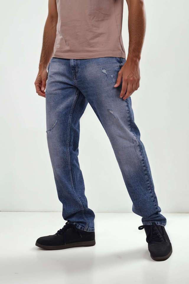 Light-Wash-Cotton-Straight-Fit-Men-s-Jeans