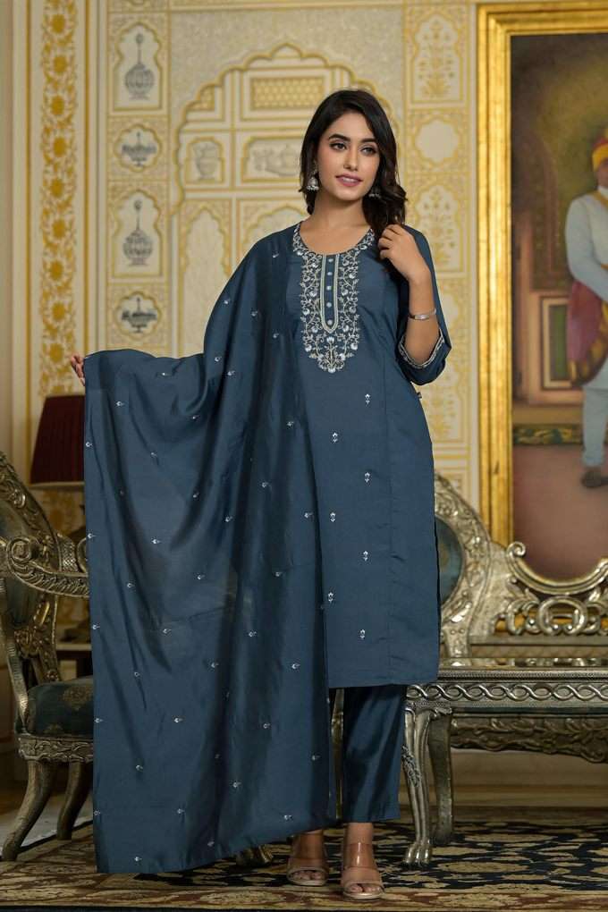 Embroidered-Viscose-Straight-Fit-Women-s-Kurta-Set