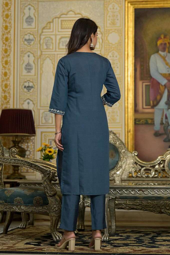 Embroidered-Viscose-Straight-Fit-Women-s-Kurta-Set
