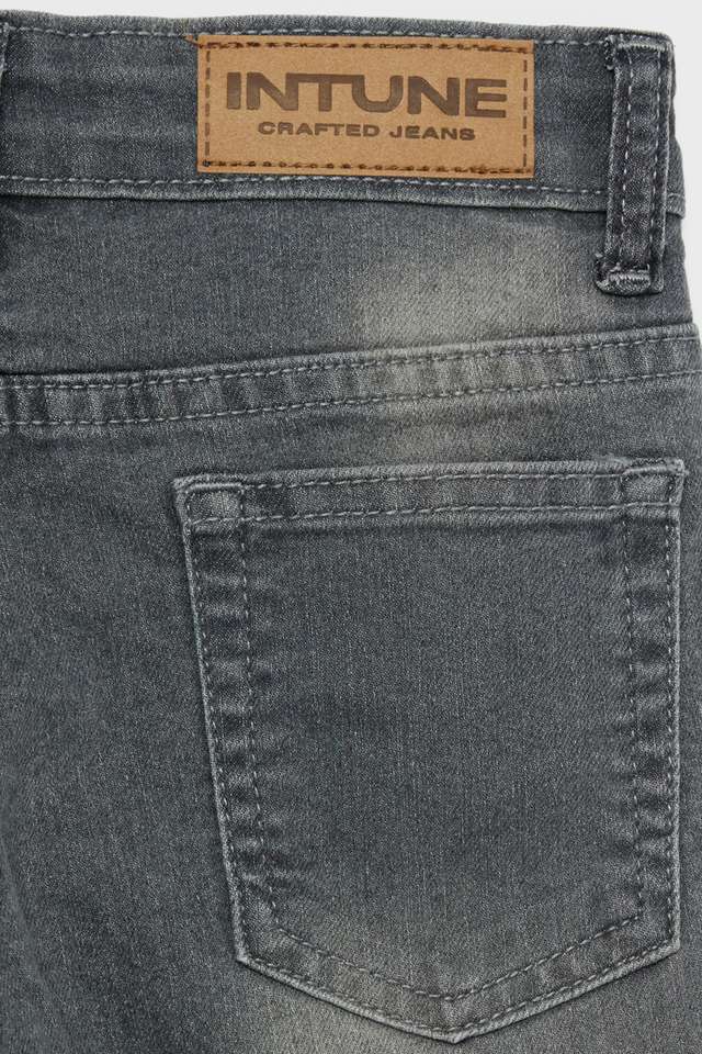 Boy Childrens Place Gray denim super skinny jeans pants 10