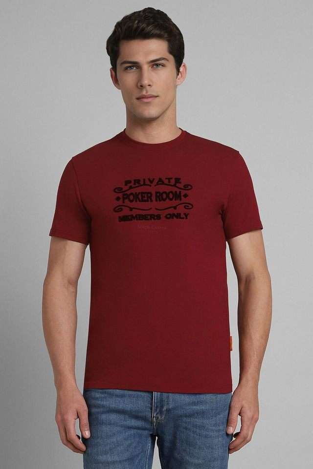 Printed-Blended-Fabric-Slim-Fit-Men-T-Shirt