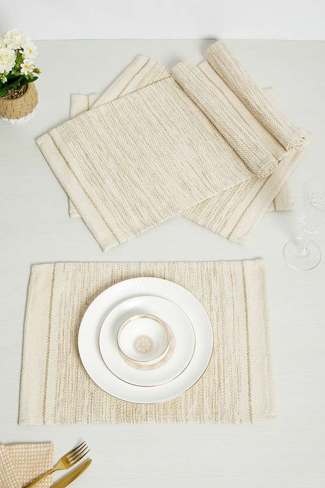 Masimo-Lurex-Band-Placemats-S/6-Ntrl