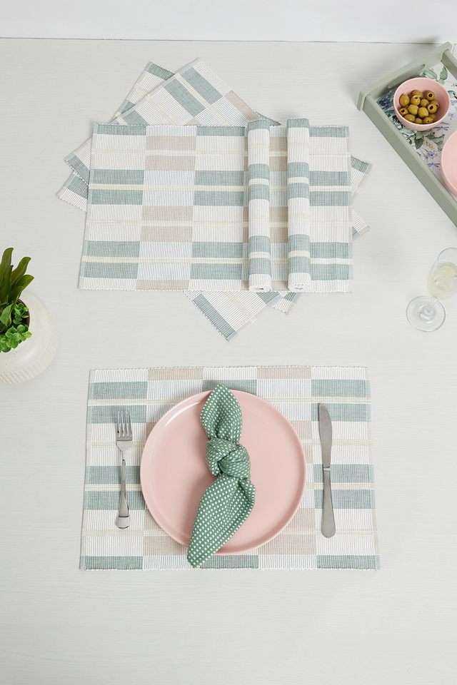 Poetic-Botanical-Block-Lurex-Placemats-S/6