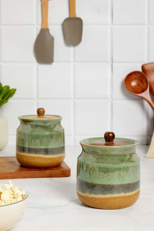 Kilim-Jar-S/2-800-ml-Green