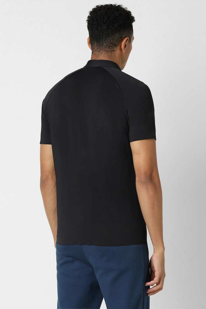Textured-Nylon-Polo-Men-s-T-Shirt