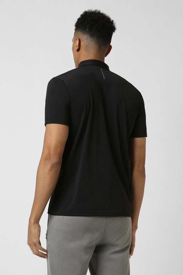 Textured-Blended-Fabric-Polo-Men-s-T-Shirt