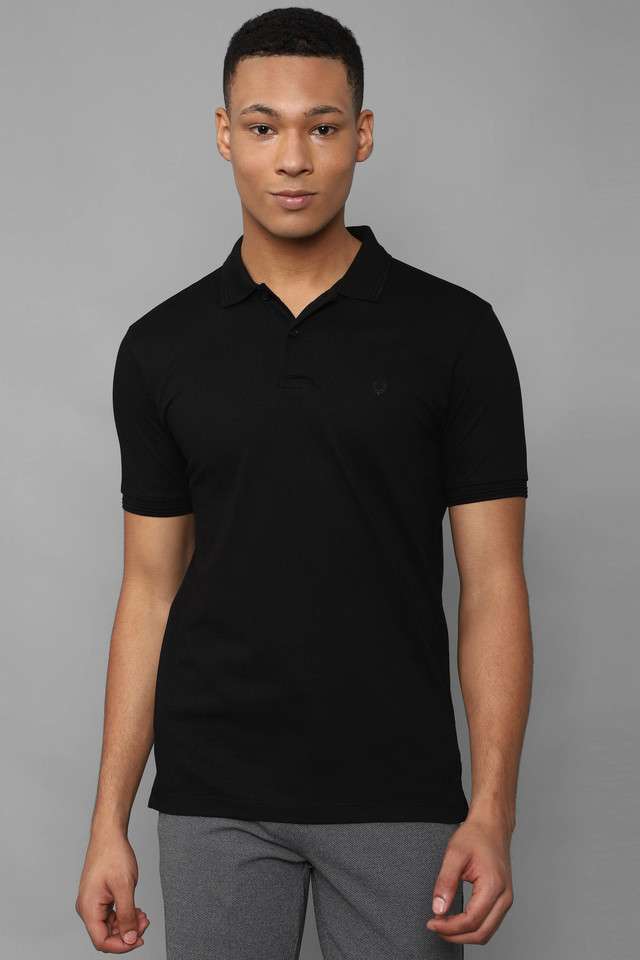 Solid-Cotton-Regular-Fit-Men-Polo-T-Shirt