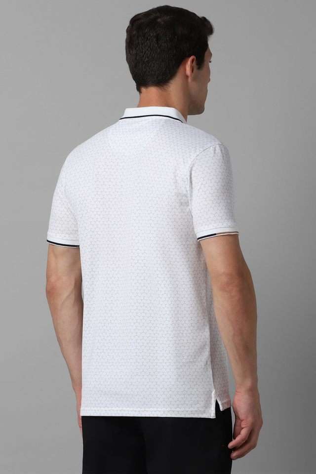 Stripes-Polyester-Polo-Men-s-T-Shirt