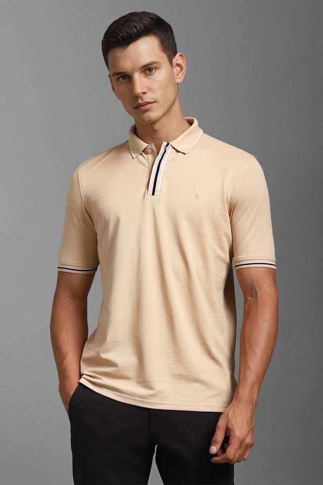 Stripes-Polyester-Polo-Men-s-T-Shirt