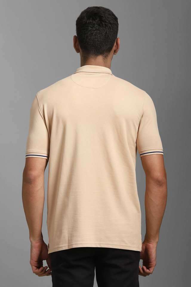 Stripes-Polyester-Polo-Men-s-T-Shirt
